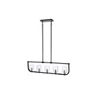 Artcraft Cheshire AC11745NB 5-Lights 60W Black Island Pendant