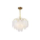 Artcraft AC11780BR Alessia 240W 4-Lights Brushed Brass LED Chandelier