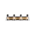 Artcraft AC11794BB Treviso 4-Lights 400W Black Bath Light