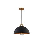 Artcraft AC12001BB 1-Light 100W Black Pendant
