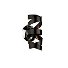 Artcraft Bel Air AC603BK 1 Light Metallic Black 50W Wall Light