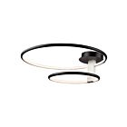 Artcraft AC6632NB Halo 28W Black Semi Flush Mount