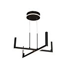 Artcraft Silicon Valley AC6774BK 4-Lights 25W Black Chandelier