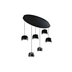 Artcraft Onyx AC6786BK 6-Lights Black 47W Island Pendant