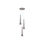 Artcraft AC6823SM Sunnyvale 72W 3-Lights Pearl Black LED Chandelier