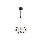 Artcraft AC6846BK Arlo 42W 6-Lights Black LED Chandelier