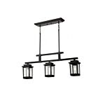 Artcraft Freemont AC8197BK 3 Lights Black 100W Outdoor Ceiling Light