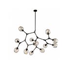 Artcraft Organic JA14022BK 12-Lights Black 100W Chandelier