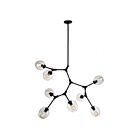 Artcraft Organic JA14028BK 8-Lights Black 100W Chandelier