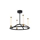 Artcraft Infiniti SC13084BB 4-Lights 22W Matte Black LED Chandelier