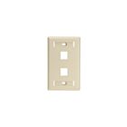 Leviton 42080-2IL 2-Port Extender Id Ivory Wallplate