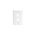 Leviton 42080-2WL 2-Port Extender Id White Wallplate
