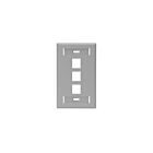 Leviton 42080-3GS 1-Gang Wallplate W/Designation