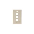 Leviton 42080-3IS 1-Gang Wallplate W/Designation