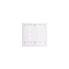 Leviton 42080-6WP White 6Pt Quickport Wallplate