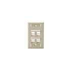 Leviton 42081-4IS 4 Port 1 Gang Wallplate