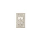 Leviton 42081-4TS 4 Port 1 Gang Wallplate