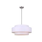 Canarm Landra ICH1148A03BN22 3-Lights Brushed Nickel Rod Chandelier