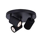 Canarm Rexton ICW1119A03BK10 3-Lights Matte Black Track Light