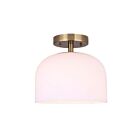 Canarm IFM1130A09GD NOVALEE 1-Light 100W Gold Flush Mount