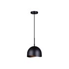Canarm HENLEE IPL1122A01BK 1-Light Matte Black 60W Pendant
