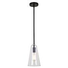 Canarm Luisa IPL1144A01BK 1-Light Matte Black Rod Pendant