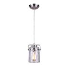 Canarm Ipl707A01Bn Arden 1-Light 100W Brushed Nickel Cord Pendant