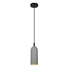 Canarm Jack IPL729B01BK-GY 1-Light Matte Black 60W Cord Pendant