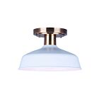 Canarm BELLO ISF1055A01GDW 1-Light 60W Semi-flush Mount