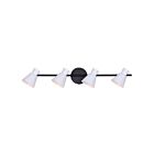 Canarm Radley IT1163A04BW10 4-Lights Matte Black and Matte White Track Light