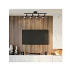 Canarm POLO IT622A04BK10 4-Lights Matte Black 200W Adjustable Track Head