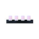 Canarm HAMPTON IVL370A04BK 4-Lights Matte Black 400W Vanity Light