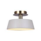 Canarm Jessa LFM263A13GYG Matte Grey/Gold LED Flush Mount