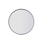 Canarm R1MBK32 Matte Black Metal Frame Round Mirror