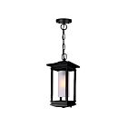CWI Lighting Granville 0412P7-1-101 Black 1 Light 60W Outdoor Hanging Light