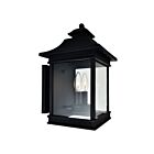 CWI Lighting Cleverland 0416W9-A-2-101 2-Lights 120W Black Outdoor Wall Light