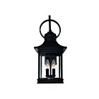 CWI Lighting Cleverland 0416W9-B-2-101 2-Lights 120W Black Outdoor Wall Light