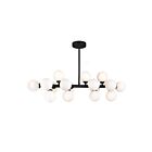 CWI Lighting Arya 1020P36-16-101 Black 16 Lights 112W Chandelier