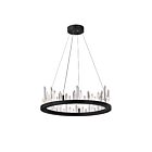 CWI Lighting Juliette 1043P24-101 Black 72W LED Chandelier