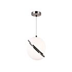 CWI Lighting Gemini 1148P10-1-613 Polished Nickel 1 Light 10W Pendant