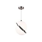 CWI Lighting Gemini 1148P12-1-613 Polished Nickel 1 Light 10W Pendant