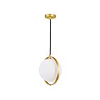 CWI Lighting Da Vinci 1153P10-1-169 Brass 1 Light 7W Pendant