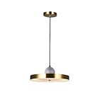 CWI Lighting Saleen 1156P16-625 Brass + Black 15W LED Chandelier