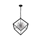 CWI Lighting Starburst 1178P22-6-601 Chrome And Black 6 Lights 240W Chandelier