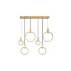CWI Lighting Anello 1214P52-6-236-RC White Oak 42W LED Chandelier