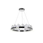 CWI Lighting Agassiz 1218P24-613 Polished Nickel 49W LED Chandelier