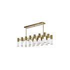 CWI Lighting Pipes 1221P38-21-625 Brass 21 Lights 105W Chandelier