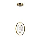 CWI Lighting Iris 1224P8-1-625 Brass 1 Light 40W Pendant