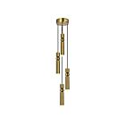 CWI Lighting Chime 1225P9-4-625 Brass 4-Light 80W Mini Pendant