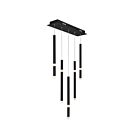 CWI Lighting Flute 1262P22-5-101 Black 5 Lights 105W Chandelier
